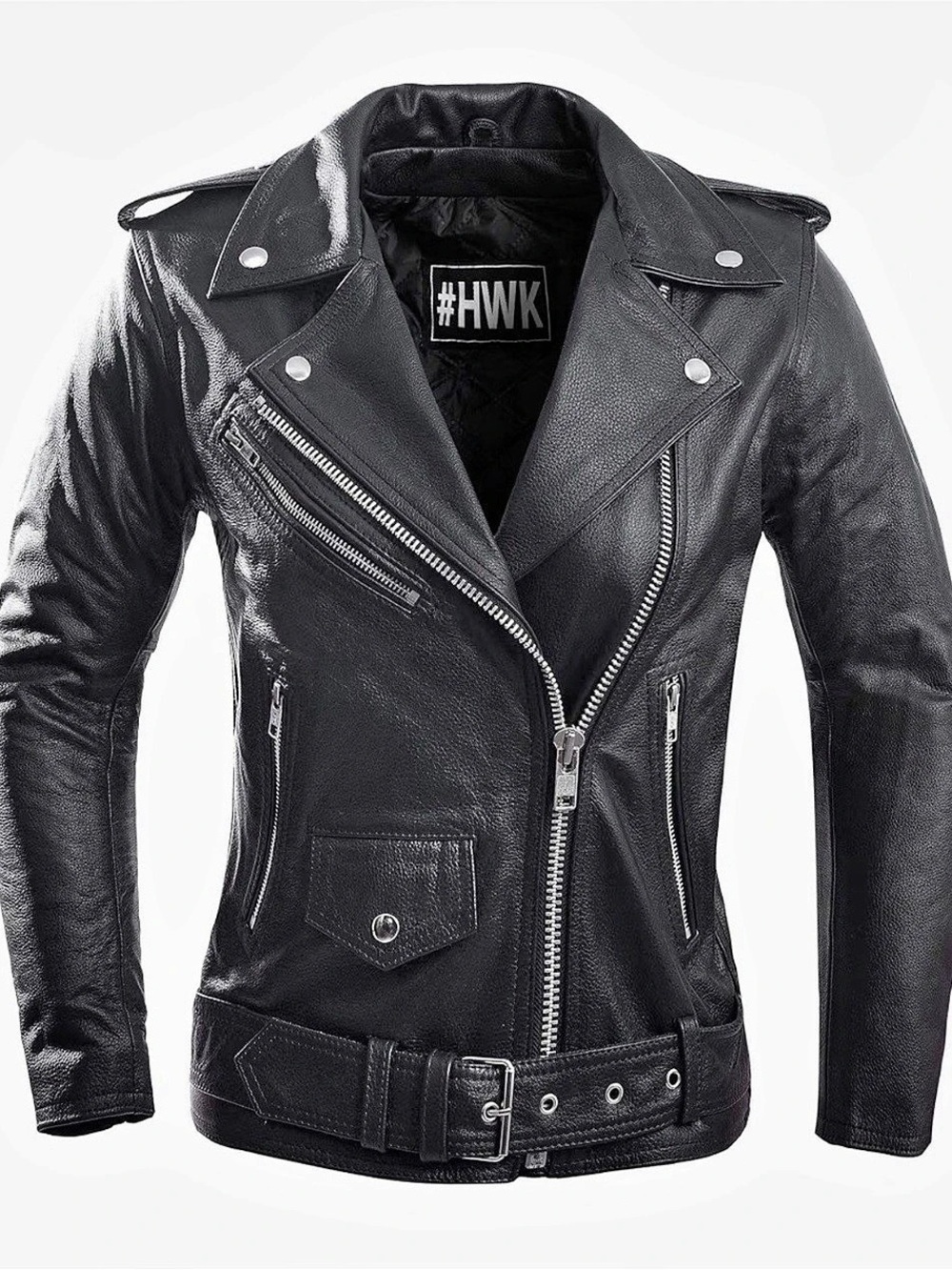 HWK Armored Jacket Leather Motorcycle Jacket Size Small NWT